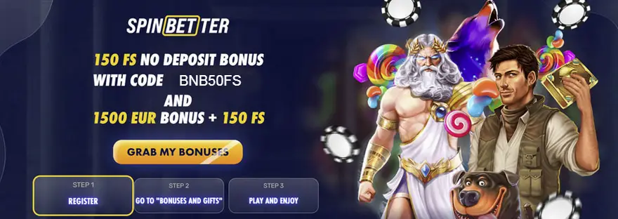 SpinBetter casino no deposit bonus