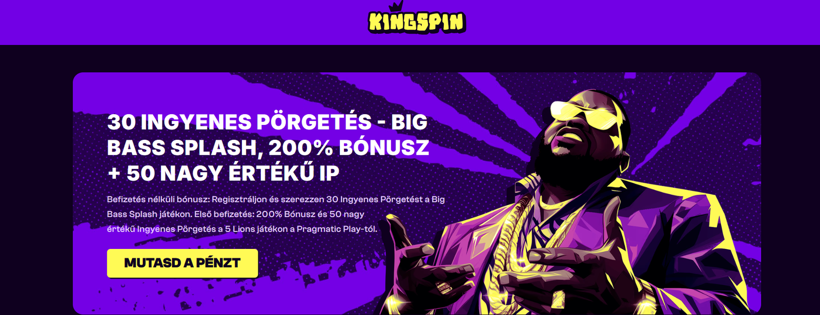 KingSpin Casino befizetés nélküli bónusz , no deposit free spins